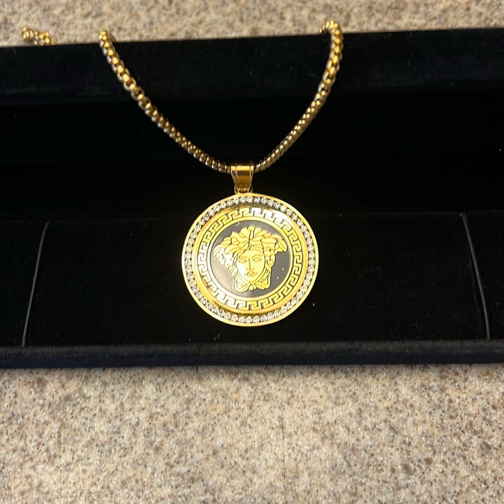 Versace medallion Sorosky crystals